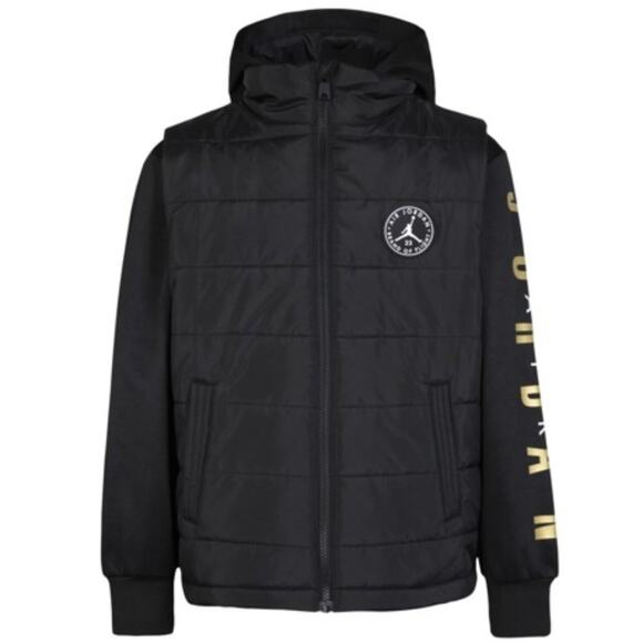 Jordan Boys Hooded 2fer Puffer Jacket 3T